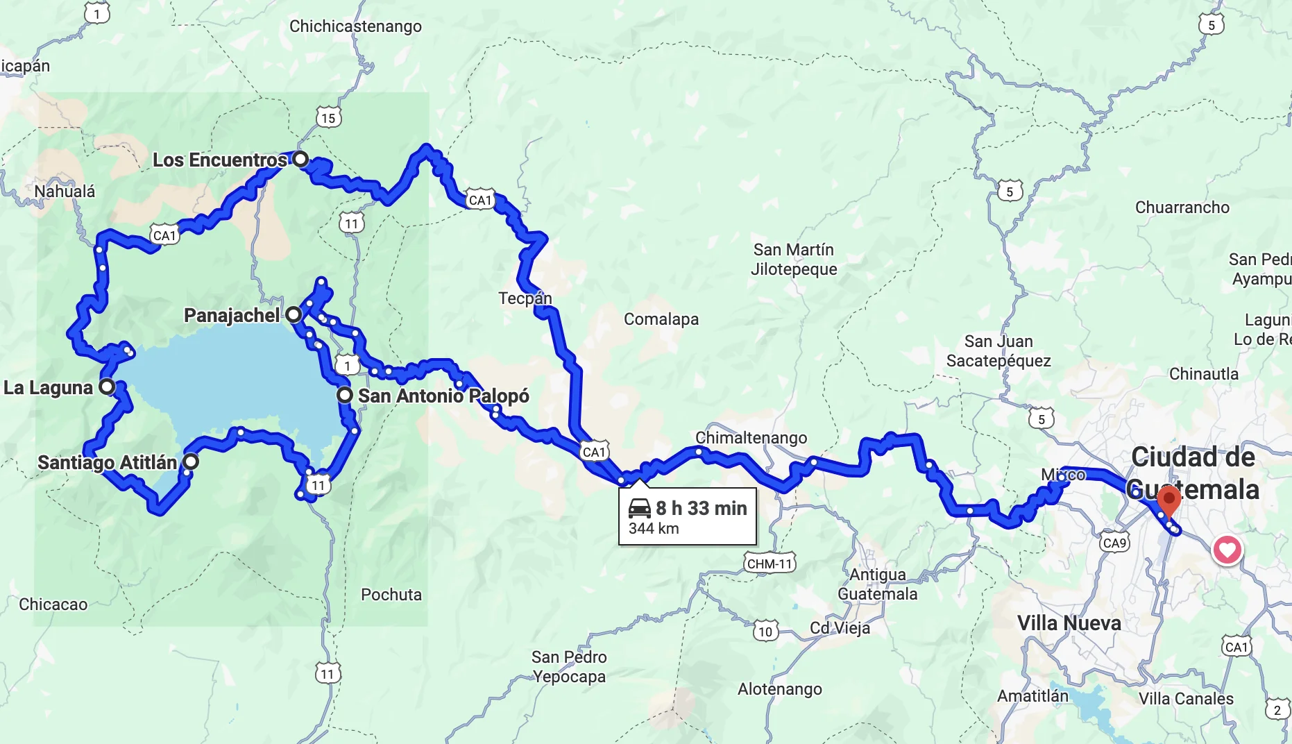 Pana, vuelta al lago